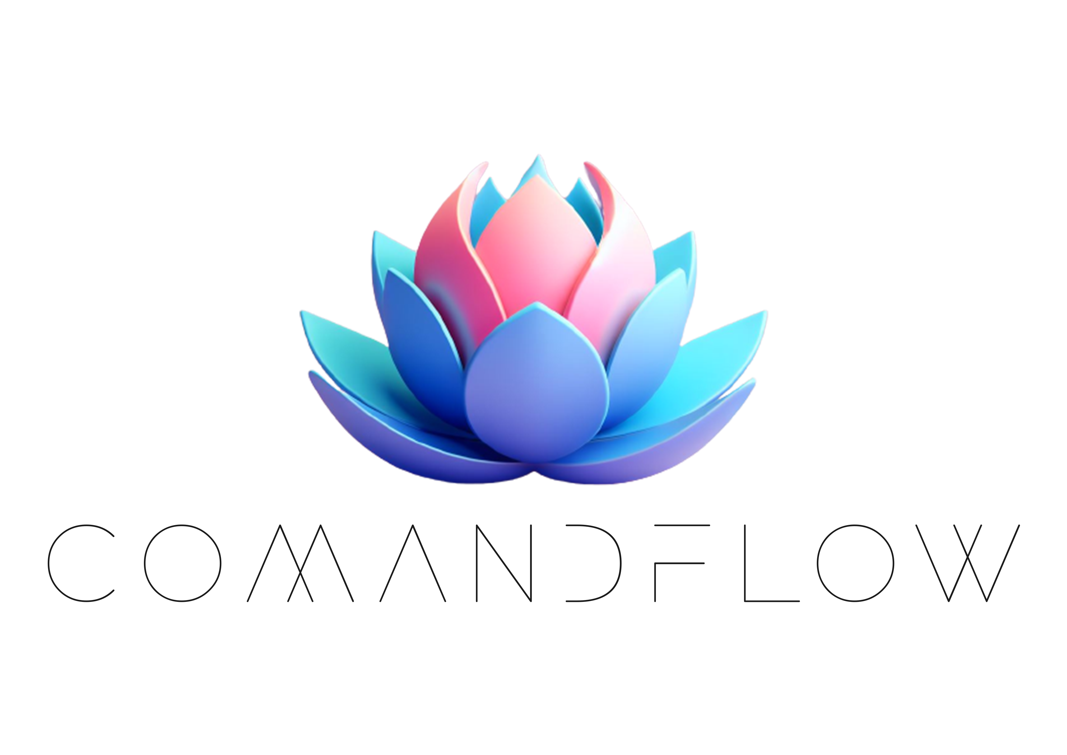 Lotus aux couleurs pastelles roses et bleues