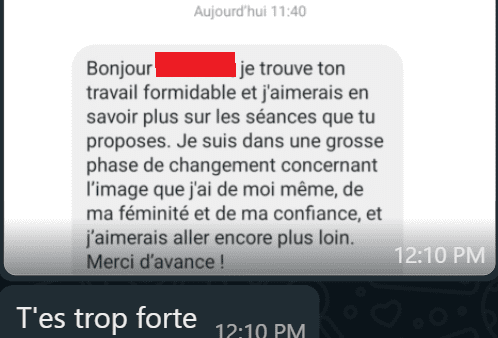 retour cliente de cliente